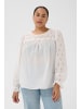 KAFFE curve Langarm-Bluse KCmally A-shape in Chalk
