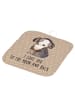 Mr. & Mrs. Panda Topflappen Hund Entspannen mit Spruch in Hundeglück