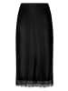 Zero  Satinrock mit Spitze in Black Beauty