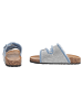 Ital-Design Sandale & Sandalette in Hellblau und Silber