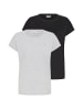 Oxmo Rundhalsshirt OXCoda 2er-Pack in Schwarz