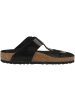 Birkenstock Pantolette Gizeh Naturleder Lack normal in schwarz