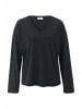 Hessnatur Hessnatur Longsleeve Oversize aus TENCEL™ Lyocell und Bio-Baumwolle in schwarz