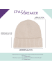 styleBREAKER Feinstrick Beanie Mütze mit Krempe in Taupe