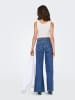ONLY Jeans mit weitem Bein in Dark Blue Denim