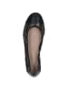 Caprice Ballerina in BLACK/GUNMETAL