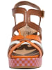 Fly London Sandalen in Braun/Orange