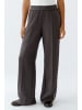 Oui Schlupfhose in dk brown white