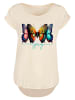 F4NT4STIC Long Cut T-Shirt Schmetterling Illusion Long in Whitesand