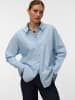 Vero Moda Popelin Hemd in Cashmere Blue