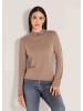 MADELEINE Eleganter Wollpullover mit Stehkragen in mauve