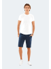Alessandro Salvarini A. Salvarini Herren Leinen Shorts kurze Hose AS-408 in Dunkelblau