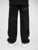 DADA Baggy Denim Loose Fit Jeans mit Coin Logo Print in Schwarz
