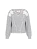 IZIA Women Sweater in light grey melange