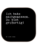 Mr. & Mrs. Panda Coaster Ich habe nachgemessen. Du... mit Spruch in Schwarz