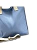 Florence Florence Schultertasche, Shopper Leder hellblau ca. 44cm
