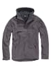 Brandit Brandit Herren Fleece Pull Over Windbreaker in charcoal