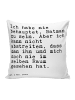 Mr. & Mrs. Panda Kissen Ich habe nie behauptet,... mit Spruch in Weiß