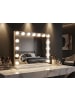 Mauro Ferretti Hollywood-Tischspiegel mit LED-Beleuchtung, 55 x 14 x 43 cm