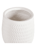 Beliani Outdoor Blumentopf LIVADIA in Weiß - (W) 19 x (H) 22 x (L) 19 cm