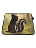 Mr. & Mrs. Panda Notebook Tasche Stinktier Sitzen Design ohne Sp... in Weiß