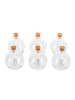 relaxdays 6x Glasflaschen-Set in Transparent - 260 ml