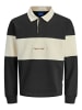 JACK & JONES Junior Sweater JORNORREBRO BLOCKING SWEAT POLO JNR in black