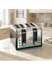 HOMCOM Toaster in Schwarz 26,4L x 15,6B x 18,9H cm