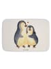 Mr. & Mrs. Panda Badteppich Pinguin umarmen ohne Spruch in Weiß