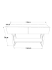 en.casa Konsolentisch Lappeenranta in Anthrazit (B)139cm (H)76cm (T)43cm