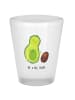 Mr. & Mrs. Panda Schnapsglas Avocado Kern rollt ohne Spruch in Transparent