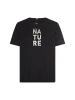 Camel Active T-Shirt aus reiner Baumwolle in Kaviar