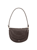 DuDu Schultertasche Leder 22 cm in coffee brown