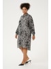 KAFFE curve Kleid KCmille Loose fit in Moonstruck / Black Animal