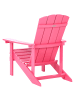 Beliani Gartenstuhl ADIRONDACK in Rosa - (W) 75 x (H) 88 x (L) 88 cm