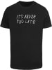 Mister Tee T-Shirt "It Is Never Too Late Tee" in Schwarz