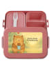 Mr. & Mrs. Panda MEPAL Bentobox Bär Baby Design mit Spruch in Rot Pastell