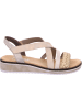 rieker Keilsandalen in gold/muschel