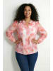 Ulla Popken Bluse in hibiskus-pink