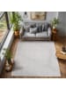 KADIMA DESIGN Teppich Kurzflor Flachgewebe Uni-Design Polypropylen Wohnzimmer in Silber