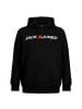 Jack and Jones Corp Old Logo Sweat Hood in Schwarz