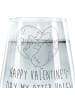 Mr. & Mrs. Panda Glas Otter Valentine mit Spruch in Transparent