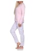 NORMANN Verspielte langarm Schlafanzug Pyjama floralen Muster - 79802 in rosa