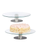 relaxdays 2er Tortenteller in Transparent - Ø 30 cm