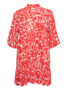 KAFFE curve Kleid KCella A-shape in Red Flower Print