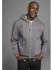 Delmao Kapuzensweatjacke in grau