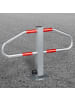relaxdays Parkplatzsperre in Silber - (B)70 x (H)47 x (B)18 cm