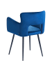 Beliani 2er-Set Esszimmerstuhl SANILAC in Blau