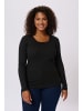 KAFFE curve T-shirt KCbritt Tight fit in Black Deep