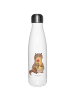 Mr. & Mrs. Panda Thermo Trinkflasche Otter Blumenstrauß ohne Spruch in Weiß